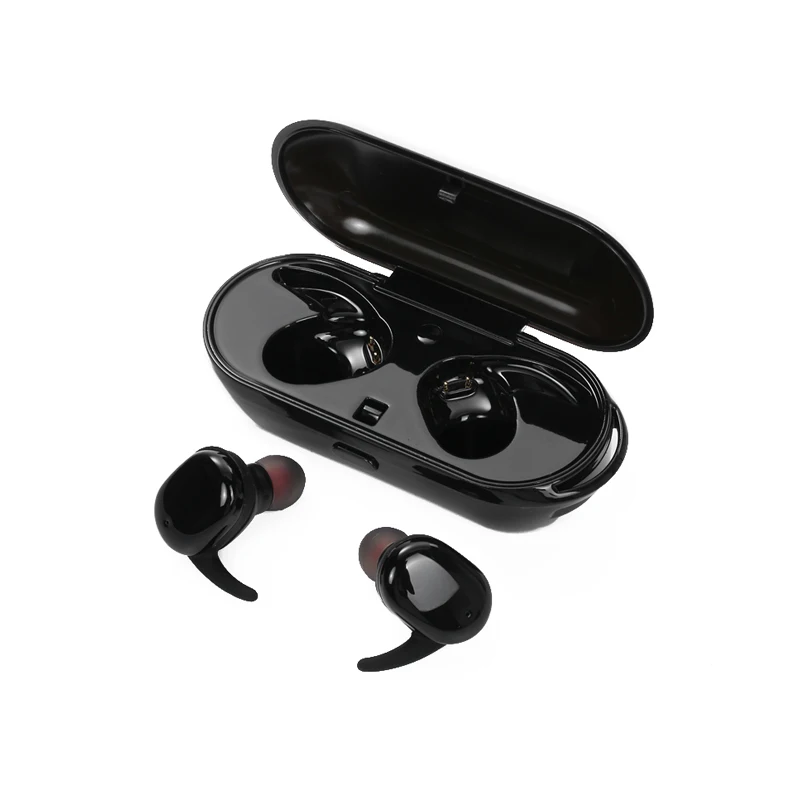 

Ipx8 5.0 Stereo Waterproof Bluetooth Earphone, Ip68 sport Radio Headset Bluetooth Earbuds Wireless Waterproof For Swimming Coach, Black