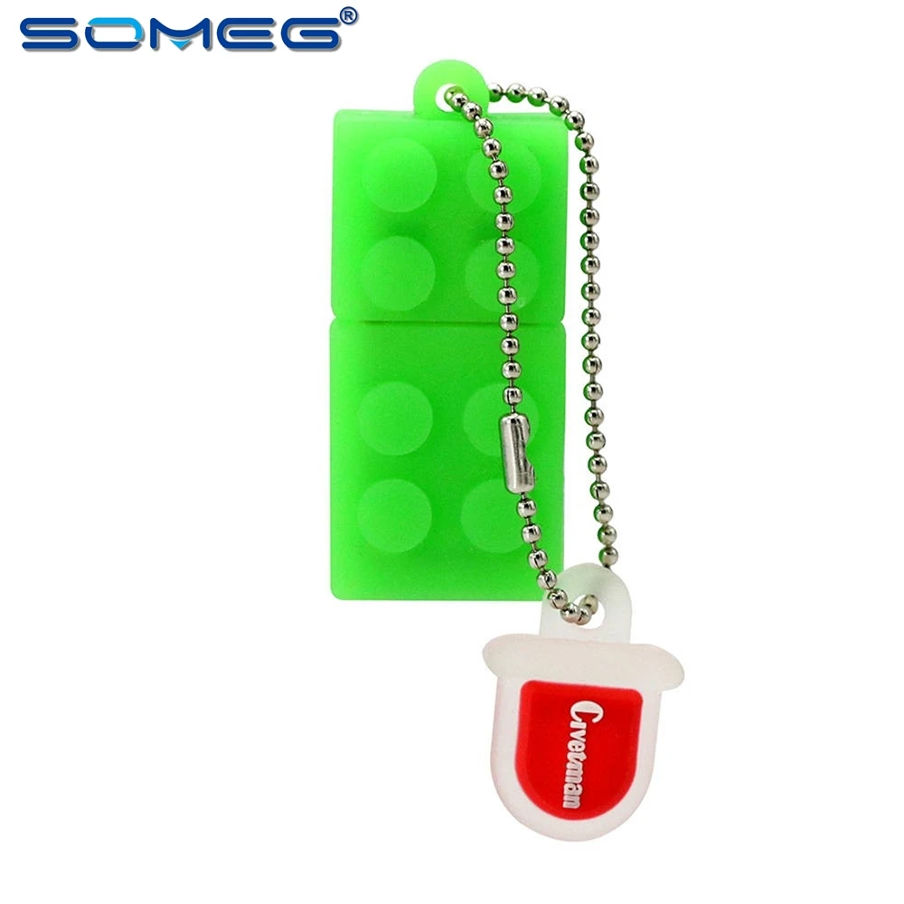 

Pendrive Cartoon Building Blocks Flash Silicone Pen Drive 4GB 8GB 16GB 32GB 64GB 128GB USB Stick External Storage