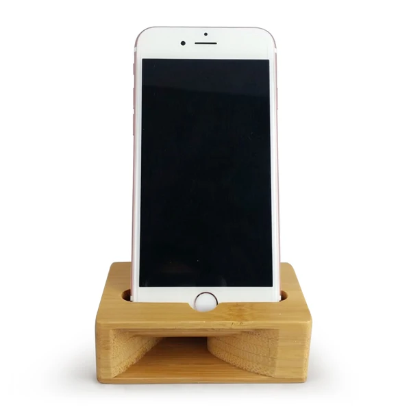 

Mini Wooden Bracket Real Wood Holder Loudspeaker for Mobile Phone 4.7 / 5.5 Inch