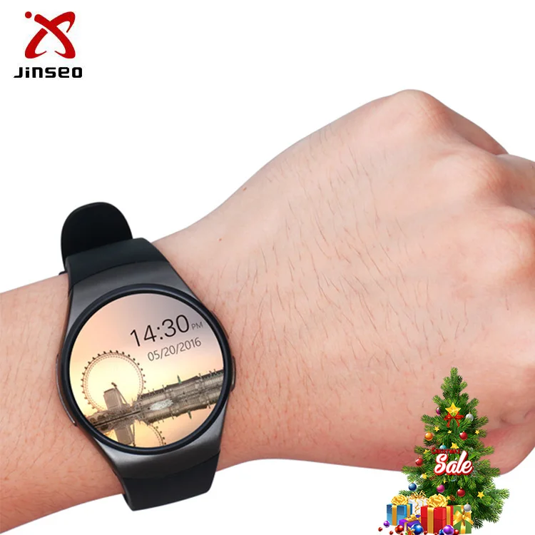 Bluetooth Waterproof KW18 Smart Watch Use Mini SIM Card For IOS Android Phone