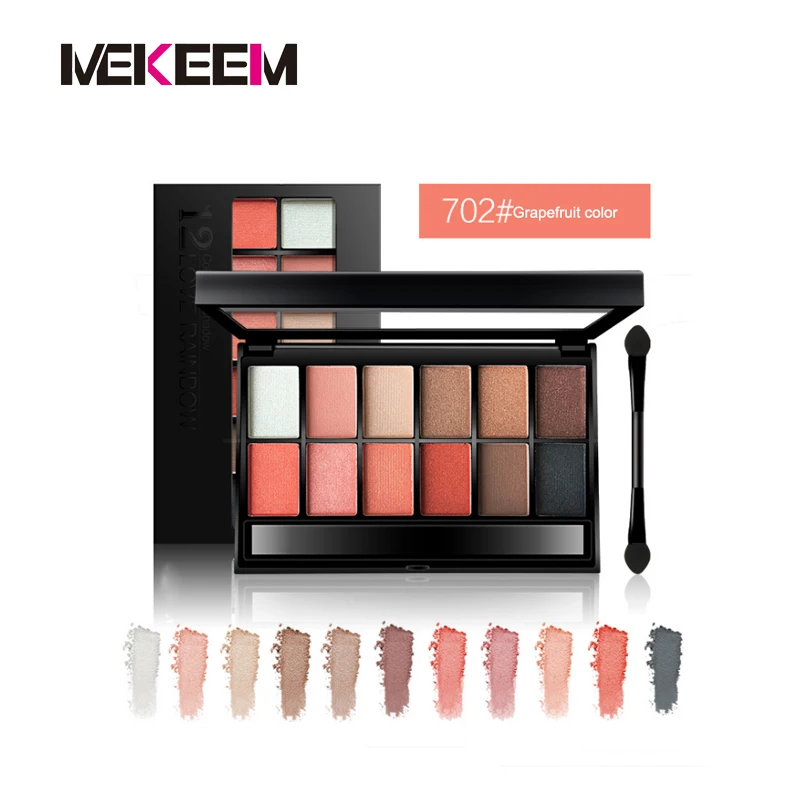 

Mekeem Provide 12 Colors pearl eye shadow Eye Shadow Kit, 12colors