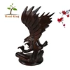 Wholesale Black Acid Animal Crafts Hotel Home Decoration Pieces Decorative Eagle Wood Carving