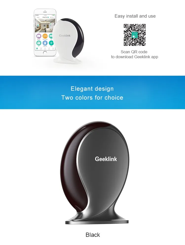 Geeklink Thinker resident burglar monitored home automation security systems alarm controller with apps solution center