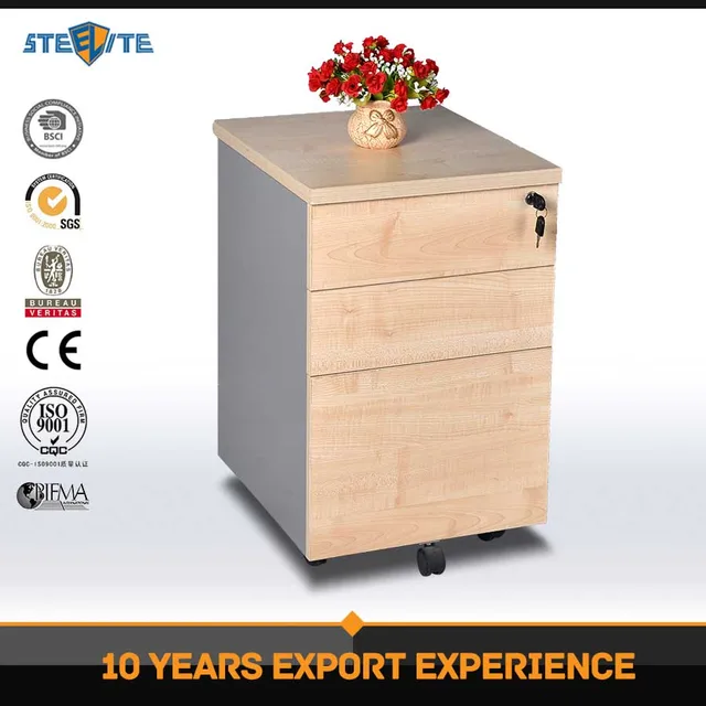 Portable Commercial Furniture 3 Drawer Comic Book Storage Cabinet