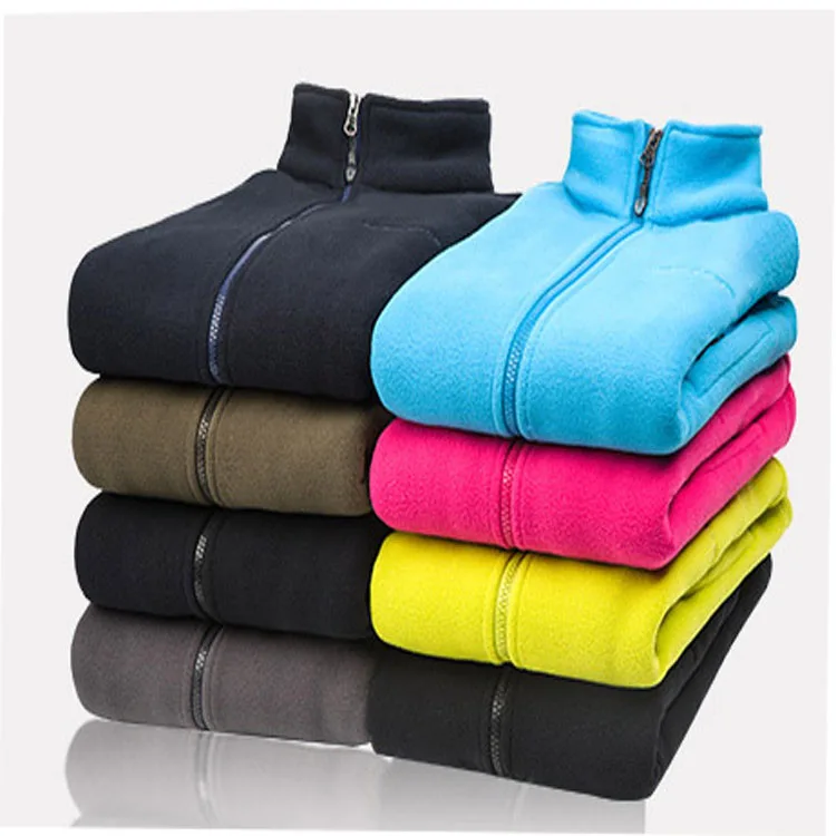 
Men Women Full zip Soft Polar Fleece Jacket Coat Top Windbreaker For Spring Autumn Winter Outdoor Classic Fit Hiking Camp 