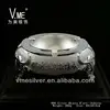 [ASA-045] 999 Silver Objects D' art--Ashtray, 999 Sterling Silver Objects D' Art, with Silver Plated and Nickel Free.
