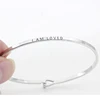 Copper Silver Colour Bangle Love Jewelry Lover's Gift "I AM LOVED" Inspirational Bangles YP6453