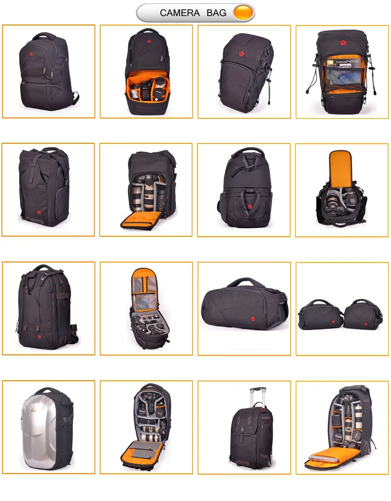 Waterproof Dslr Camera Bag Rolling Backpack Trolley Bag