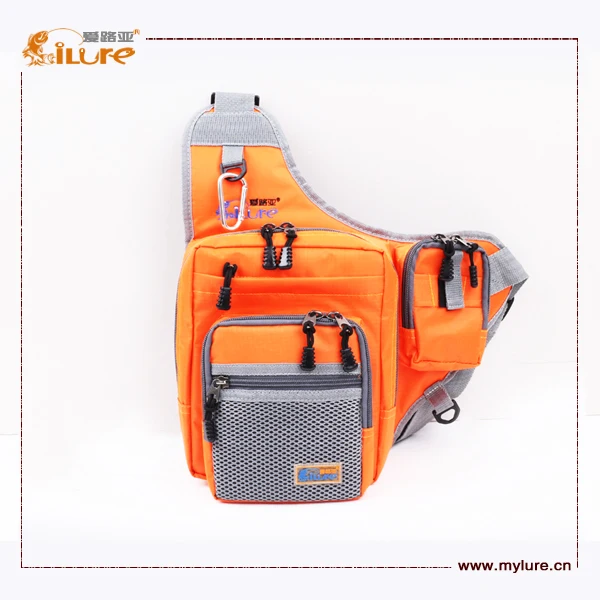 

Wholesale Fishing Accessory Multi-Purpose Fishing Tackle Bag, Orange/green/black