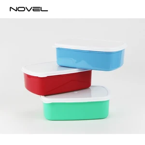 Image of Sublimation Blank Rectangle Plastic Lunch Box