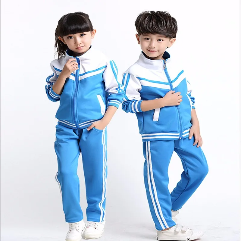Custom Cheap Primary School Uniforms Tracksuit For Children Wholesale Unisex Bulk School