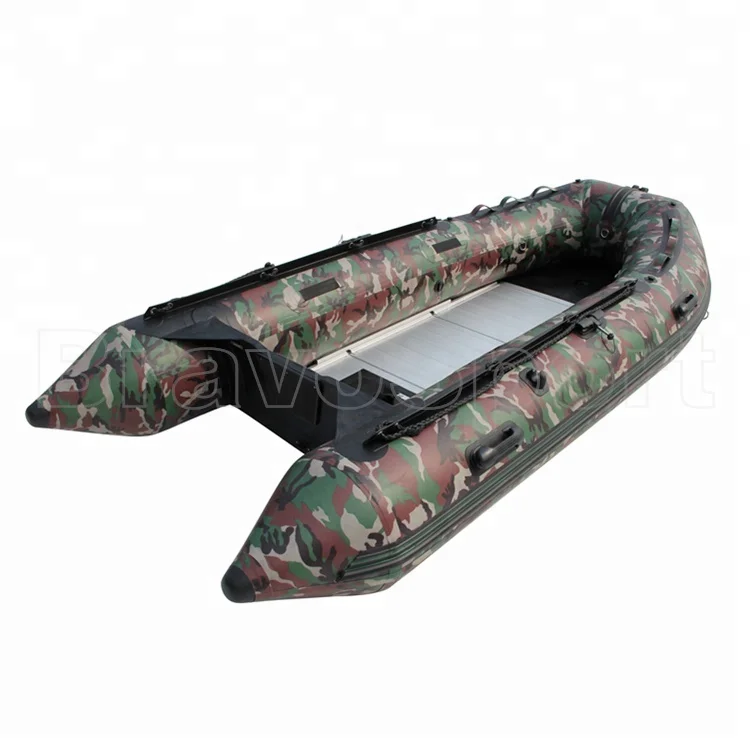 

CE 2018 China Best PVC V Hull Camouflage Rigid Inflatable Boat Sale Romania, Optional/grey/black