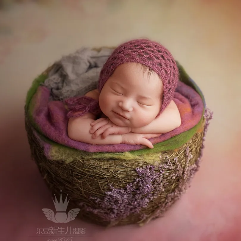 

Lovely Crochet Baby Girls Hats Newborn Knit Caps Baby Boy Bonnet Newborn Bonnet Photography Props