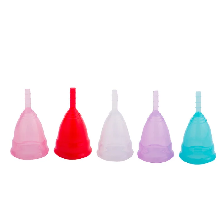 

Durable Menstrual Cup Collapsible Menstrual Cup Girls Period Menstrual Cup By FDA Certificate, Pink;purple;clear;blue;yellow