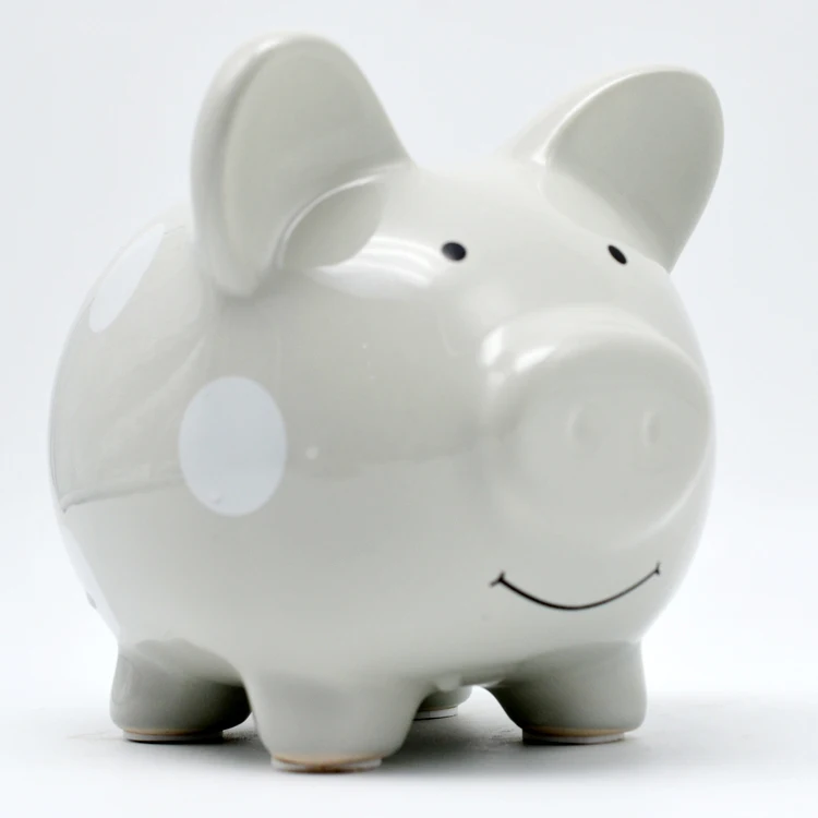 
Wholesale animal money piggy bank ceramic pig for children 