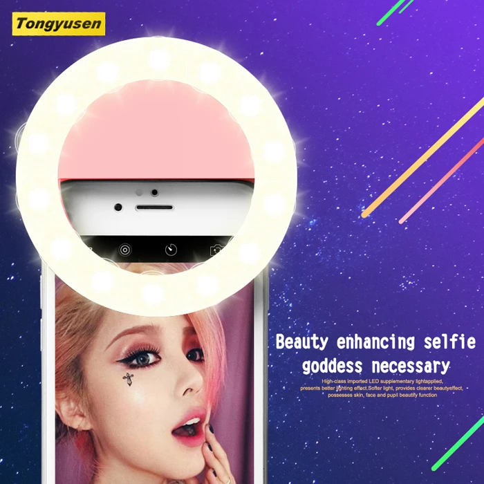

2017 new products led selfie ring light rk-14 lights selfie led flash light