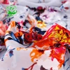 Wholesale customized multi color soft yoryu chiffon printed fabric for garments