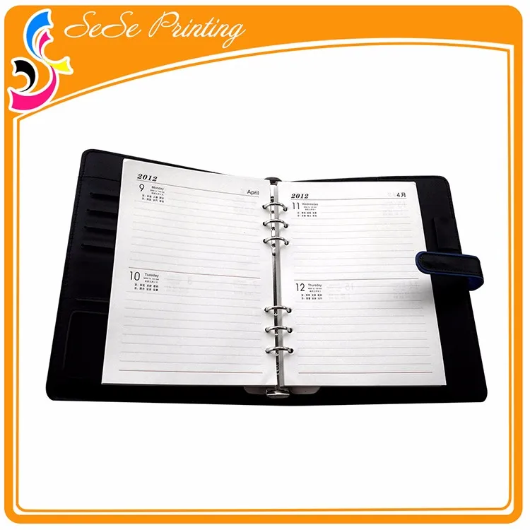 A4 A5 size leather cover spiral notebook/ notebook leather customized logo manufacturer cheap price