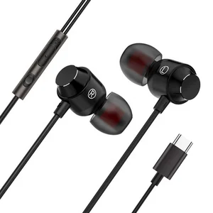 Hot  Type-C interface Earphones Portable Wired Control With Microphone Headset HIFI Music Sports Earbuds boat earphone