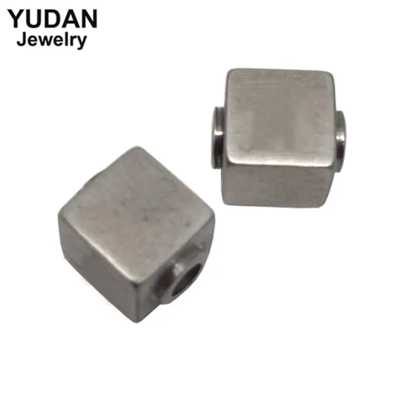 

Custom Engrave Logo Stainless Steel Jewelry Bead Accessories, Silver;gold;rose gold;black