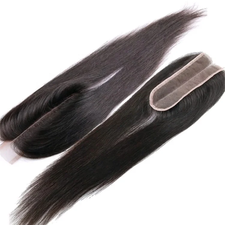 

Long Middle Part Line 6*2 Lace Llosure Mink Brazilian Human Hair Silky Straight