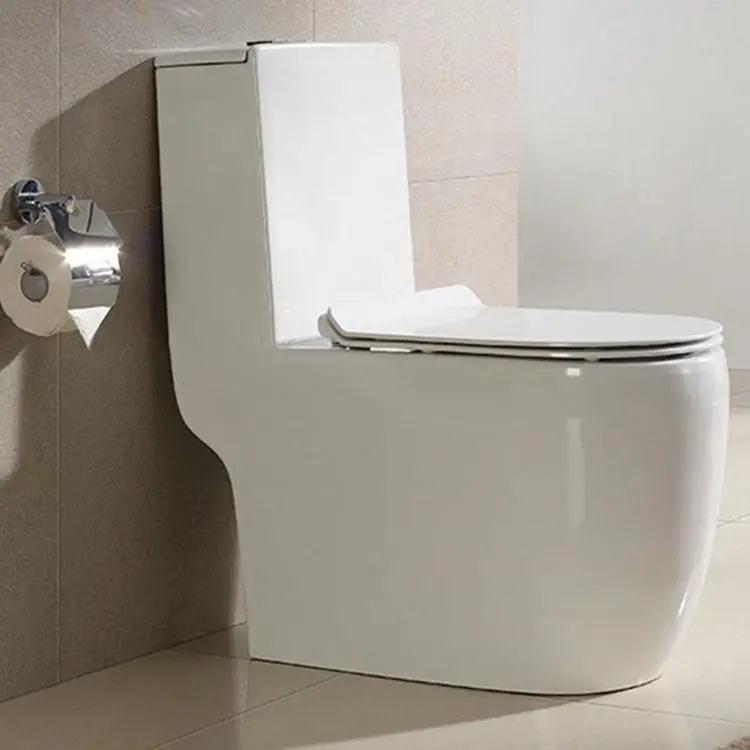 Pottery sanitary ware siphon ceramic toilet flush system