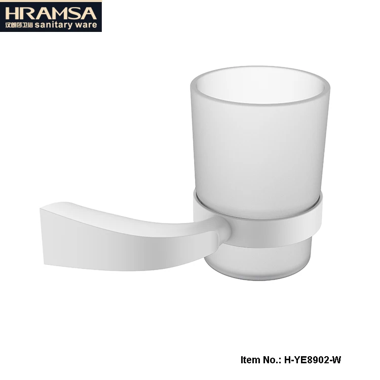 
wall mounted toothbrush cup holder single tumbler holder 