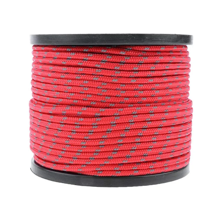 3 Mm 60 M Reflective Red Polyester Guy Rope For Multipurpose Buy Guy Rope,Polyester Guy Rope