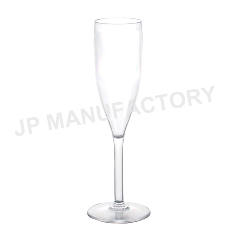 

Hot sale unbreakable plastic polycarbonate champagne flute, Customized color