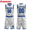 white camo custom design youth basketball practice jersey basketball uniforms