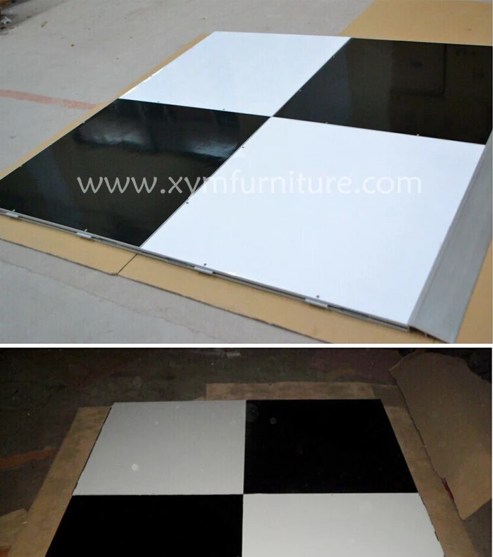 Factory Interlocking Black And White Dance Floor For Party Event Buy