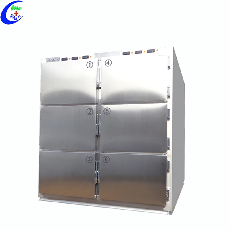 Medical Hospital Stainless Steel Bodies Morgue Freezer Refrigerator