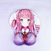 High quality natural silicone cosplay anime mouse pad for computer games