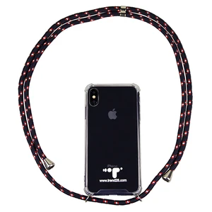 iPhone Max Soft TPU Shockproof Mobile Necklace Crossbody Phone Case