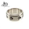 Stainless Steel Wide Spinner CTR Choose the Right Ring