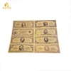 Colorful printing whole set USD 24k pure gold foil US dollar banknotes for gifts
