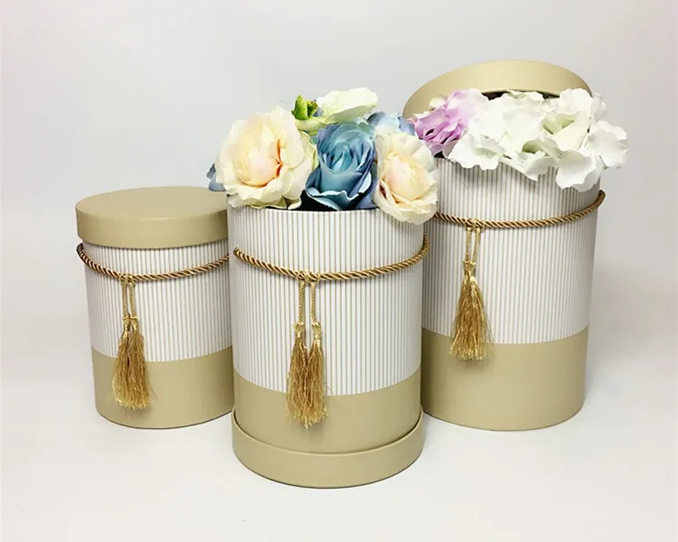 Luxury custom printing colorful cardboard round box flower boxes 1.jpg