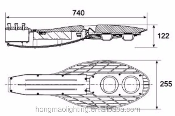 High Power IP65 150W Die Casting Aluminum LED Road Light Housing