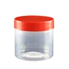 Round Empty PET clean PP food grade plasticpacking cans 340ml ribbed lid for Microwave Oven