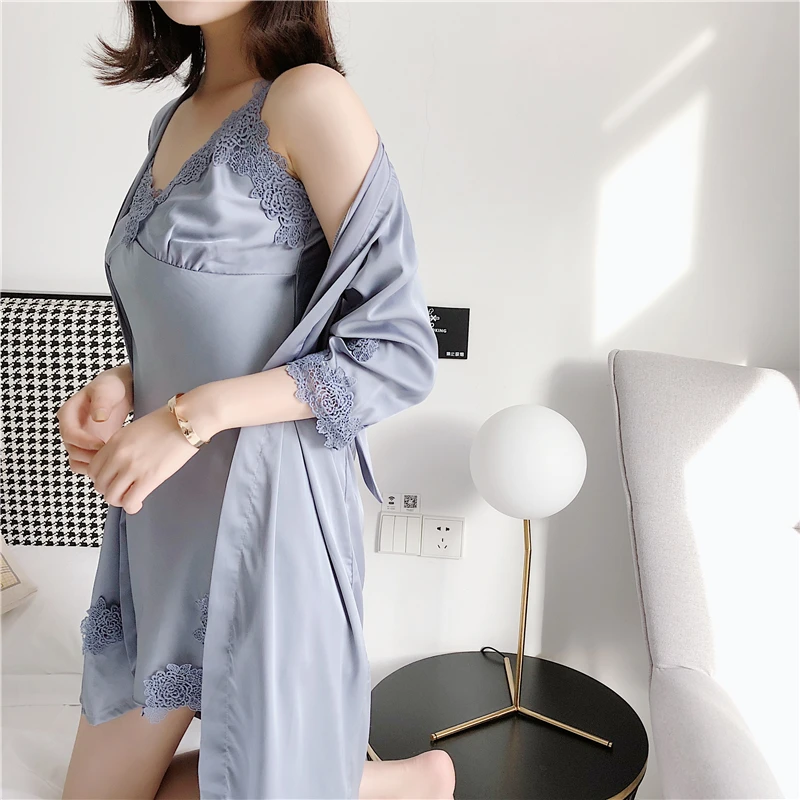 

Night Skirt Wholesale Soft Wedding 100% Silk Nightgown Pajamas Women, Custom colour