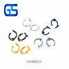 stainless steel c shape nose rings with fixed pole nose studs non piercing body jewelry