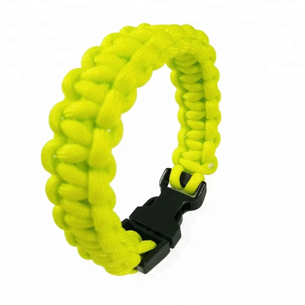 

Thin Wrap Colorful Parachute Cord Custom Logo Unisex Cross Cord Bracelet For Men Women, More than 108 colors