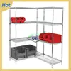 DIY storage metal chrome and powder coated wire racking