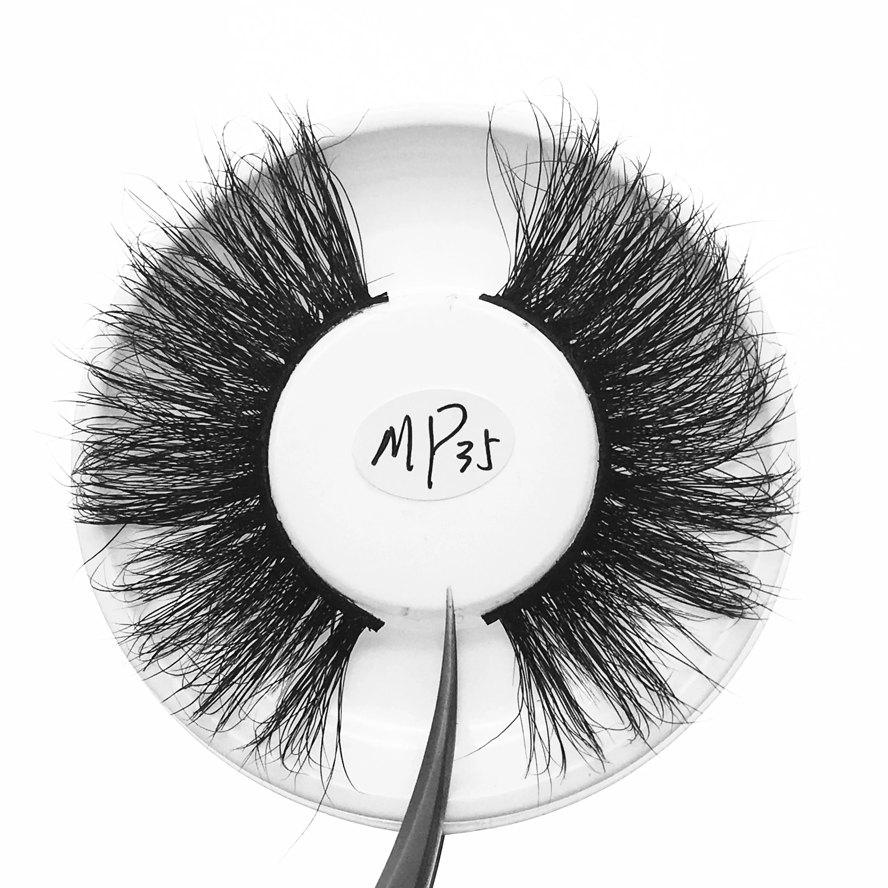 

25mm 3d mink eyelashes with packaging custom box or private label from one of the biggest lashes wholesalers in china, Black