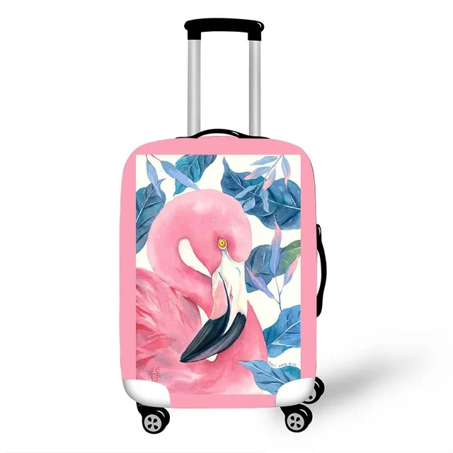 

Coolost Lovely Pink Flamingo Print Girls Ladies Women Anti-scratch Spandex Travelling Case Luggage Cover