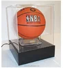 high level clear acrylic basketball led display case with black bottom for retail shop wholesale