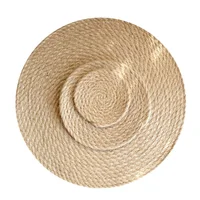 

cheapest wholesale round rattan placemat for wedding table