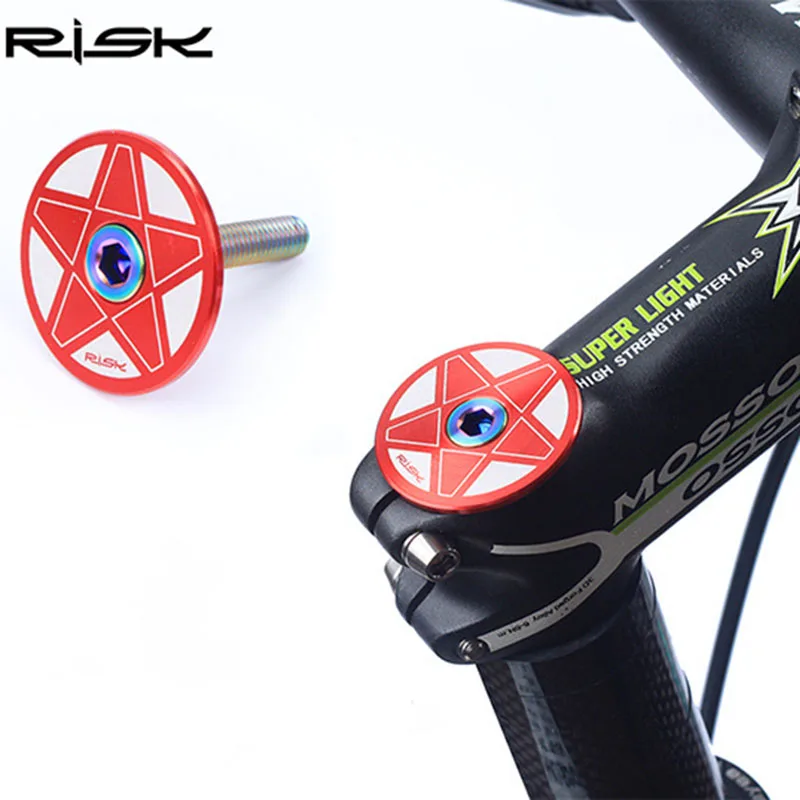 RISK Titanium Alloy Screws Bolts for Road MTB Mountain Bike Headset Stem Cap M6x30/40/50MM