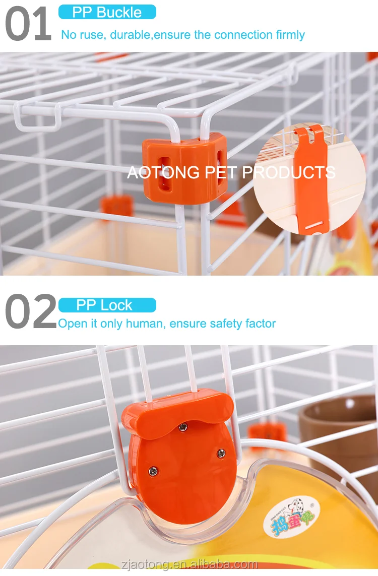 62.5*41*47cm Luxury Pet Rabbit Cage,Indoor Steel Wire Welding Rabbit