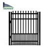 1.6mx4.0m double ril spear top ring tubular sliding steel gate